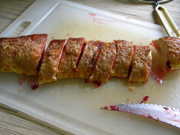 Витаминный пирог с клюквой