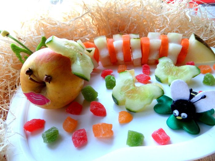 Фруктовый салат &amp;quot;Гусеничка&amp;quot;