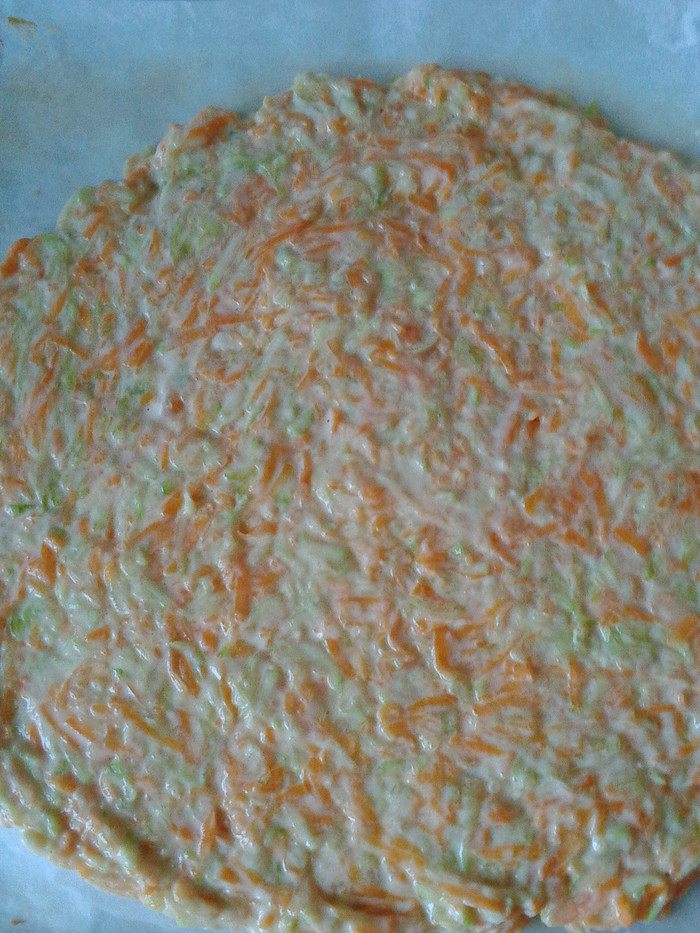 Пицца из тыквы с курицей