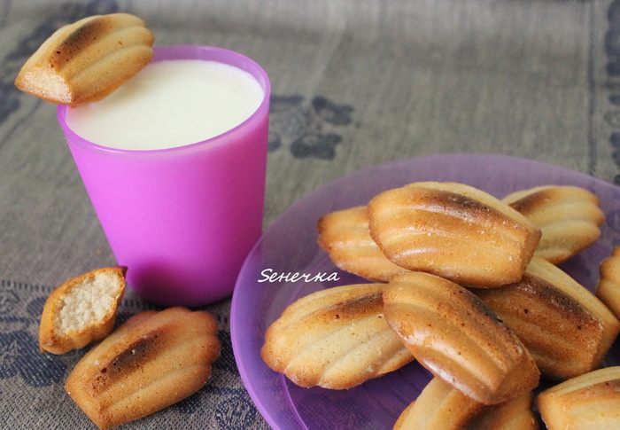 Печенье &amp;quot;Мадлен&amp;quot; с сиропом шиповника