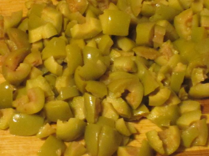 Куриный паштет с оливками и апельсинами