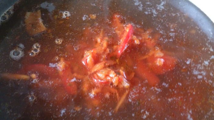 Грибной суп с рисом и яйцом