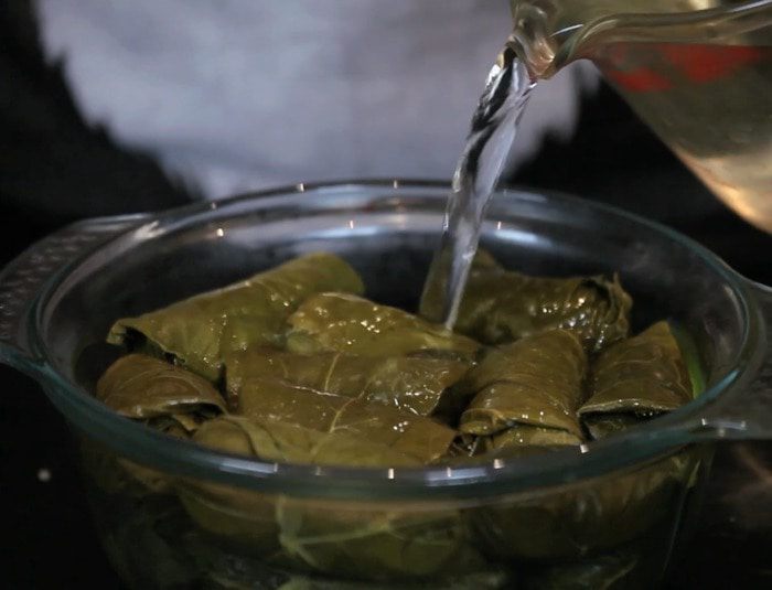 Долма с индейкой и кускусом