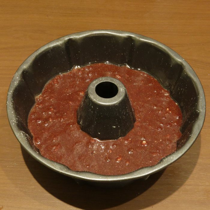 Кукурузный постный кекс с шоколадным мусcом
