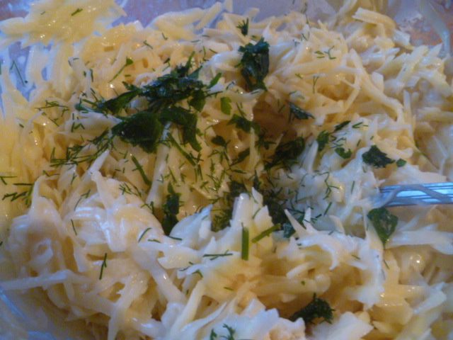 Картофельный пирог с мясным паштетом