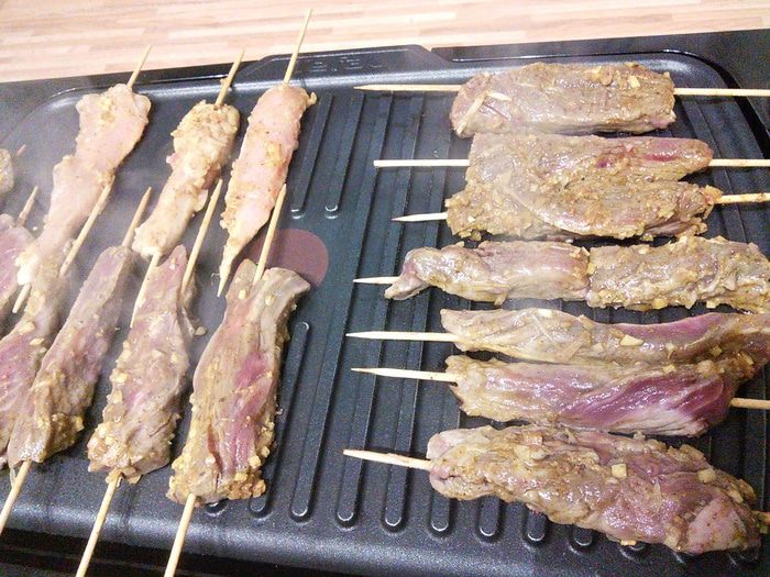 Сате с арахисовой пастой 