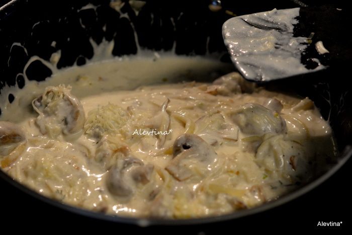 Жюльен с грибами