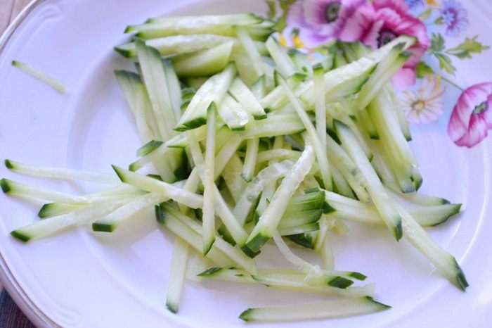 Салат с мандаринами &amp;quot;Яркий&amp;quot;