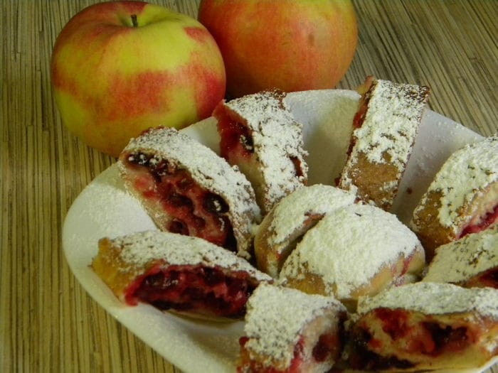 Витаминный пирог с клюквой