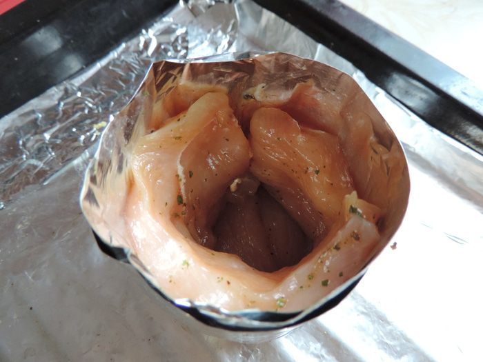 Куриные маффины с грибной начинкой