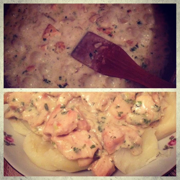Курица с грибами
