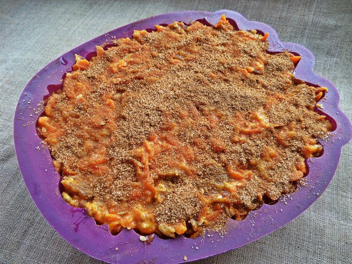 Запеканка морковная с курагой