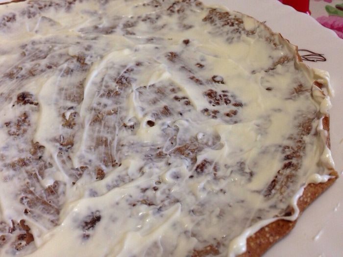 Торт из печеночных блинов &amp;quot;Весна шагает по планете&amp;quot;