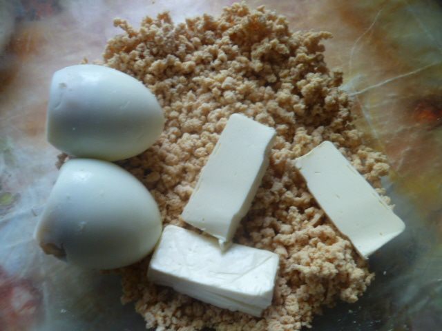 Картофельный пирог с мясным паштетом