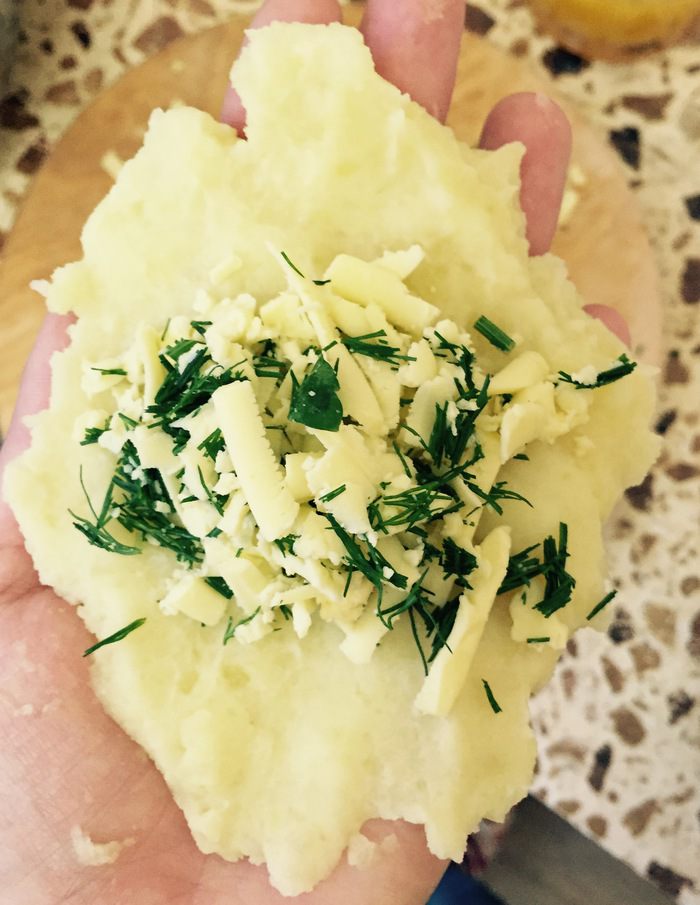 Картофельные котлеты с сыром