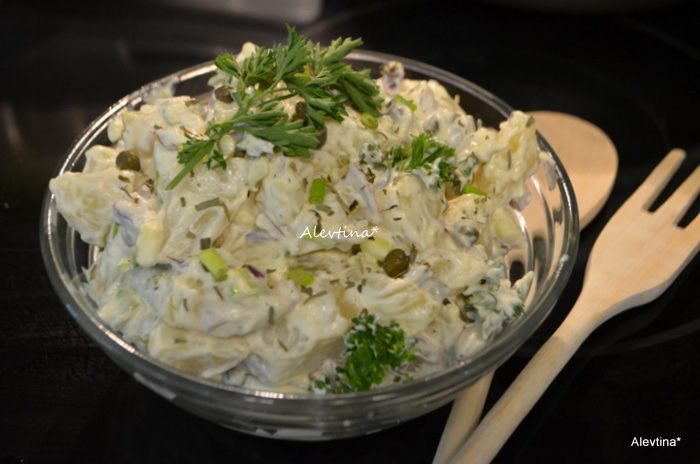 Простой картофельный салат