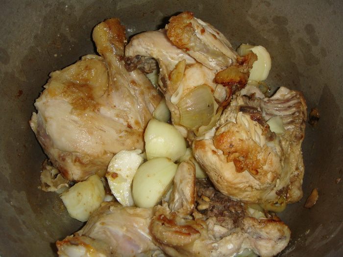 Петух в вине