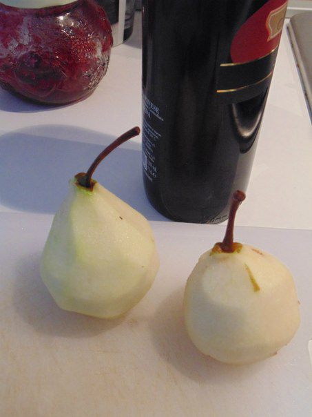 Утиное магрэ с пьяной грушей