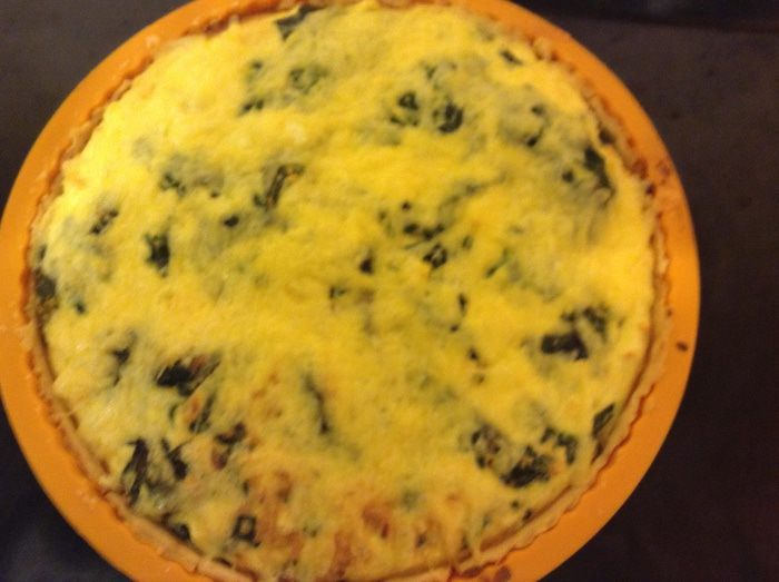 Киш со шпинатом и рикоттой