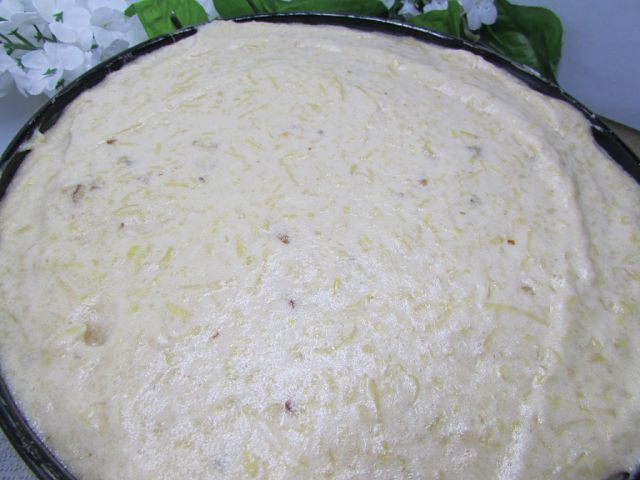 Пирог из картофеля со сметанным кремом