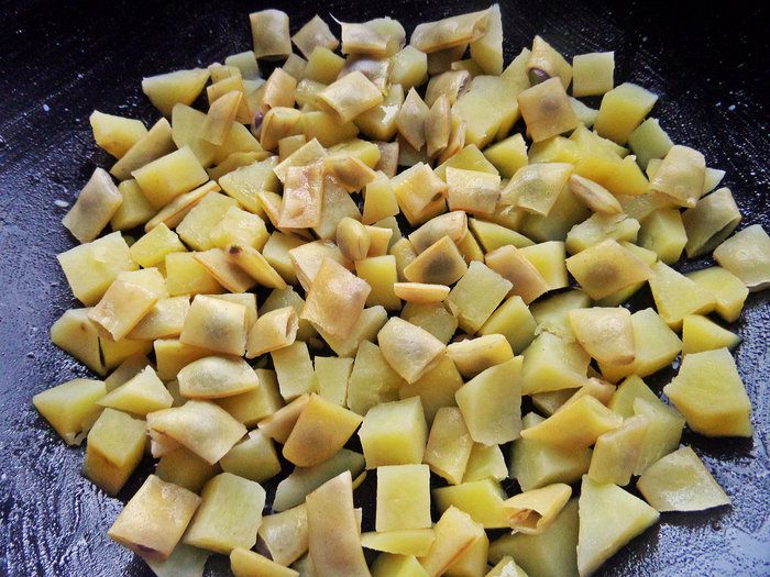 Фриттата с лососем и картофелем