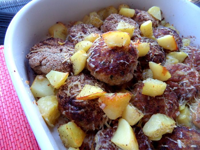 Непростые котлетки с картошкой