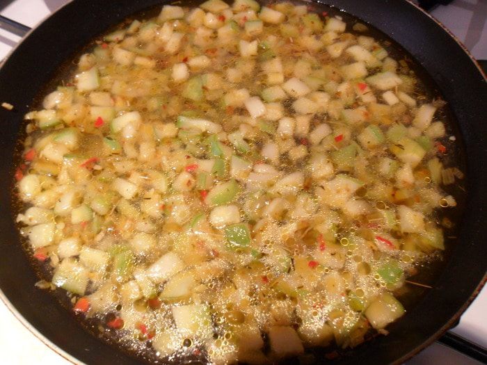 Паста с сыром и цукини