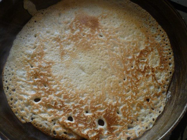 Блинный пирог с мясом 