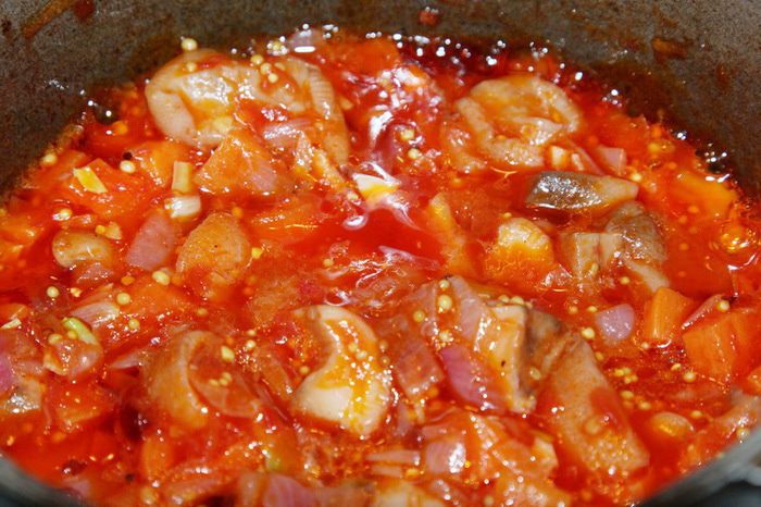 Овощное рагу с тофу (постное меню)