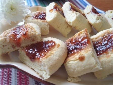 Песочное печенье  на белках &amp;quot;Полоски&amp;quot; с джемом