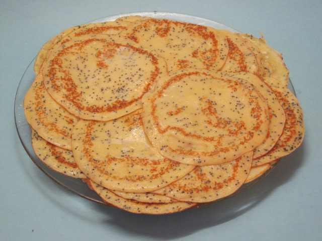Кукурузные блинчики с маком