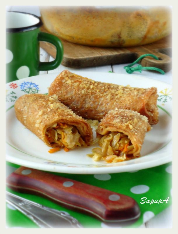 Налистники с квашеной капустой