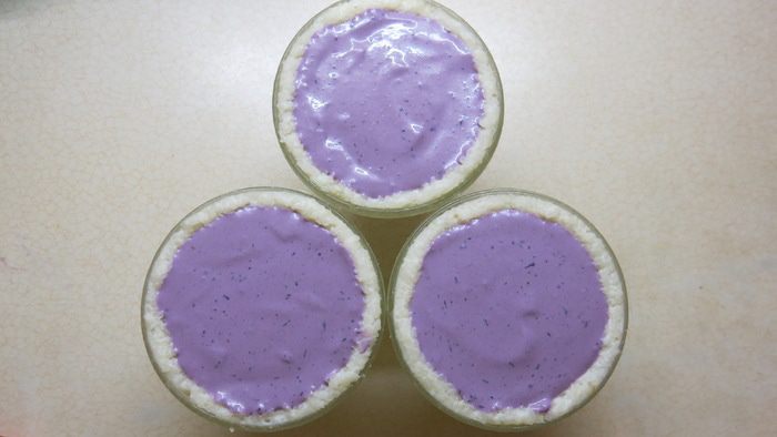 Десерт &amp;quot;Снежная чернично-ванильная вершина&amp;quot;