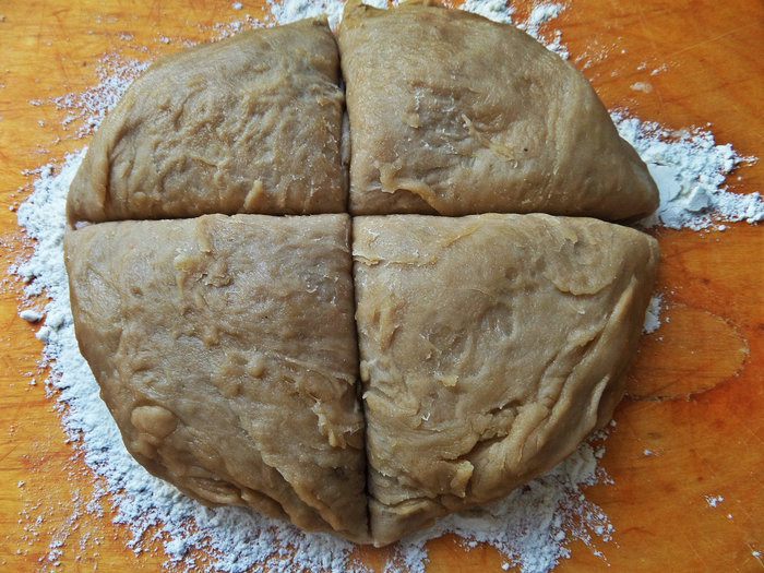Постные рогалики на яблочном соке