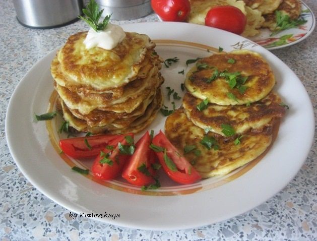 Оладьи из цукини на кефире