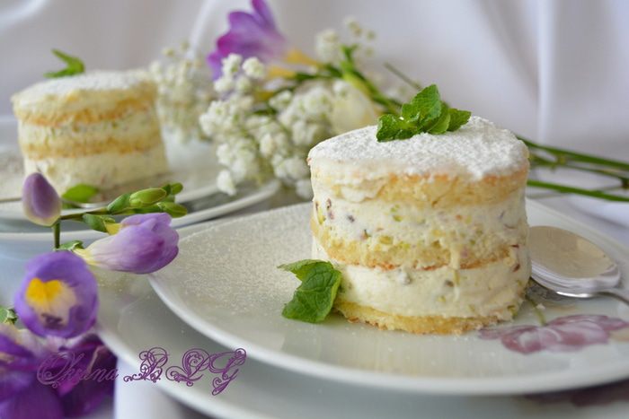 Фисташково-лимонное тирамису