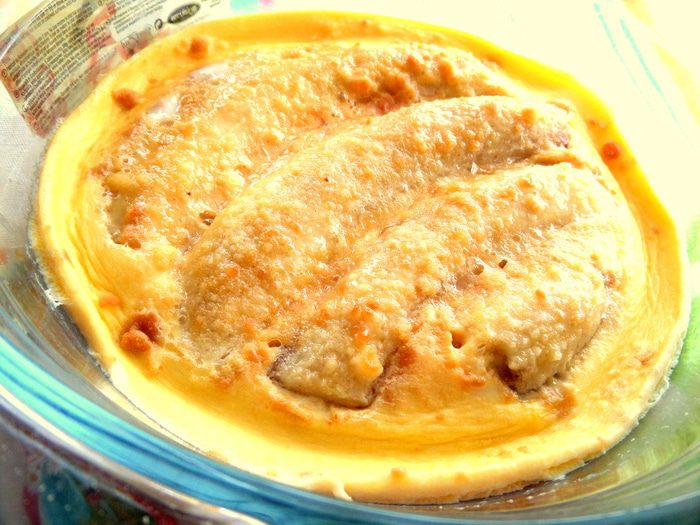 Сладкий омлет с бананами