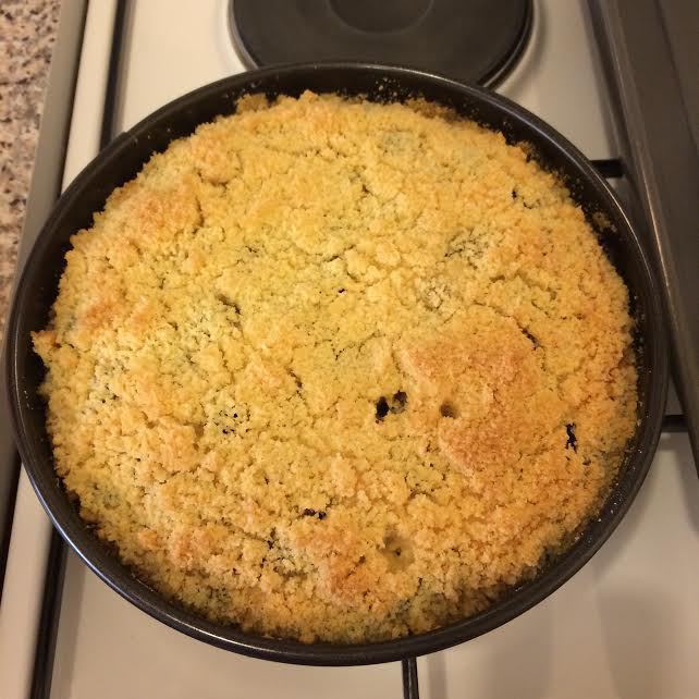 Творожный пирог с нектаринами