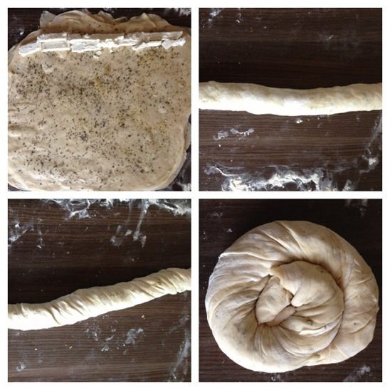 Слоеные пироги-рулеты с несладкими начинками