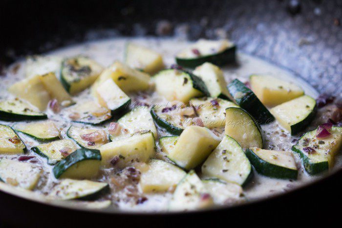 Ракушки с тунцом и цукини