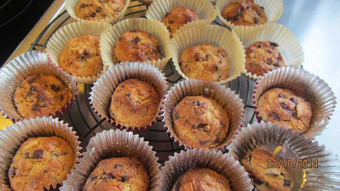 Орехово-шоколадное печенье с морской солью