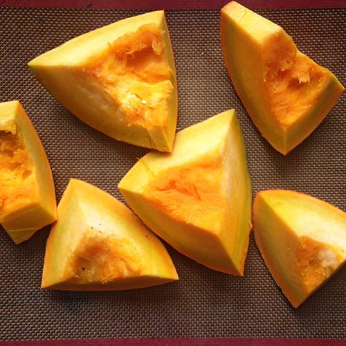 Феттучине с тыквенным соусом и беконом