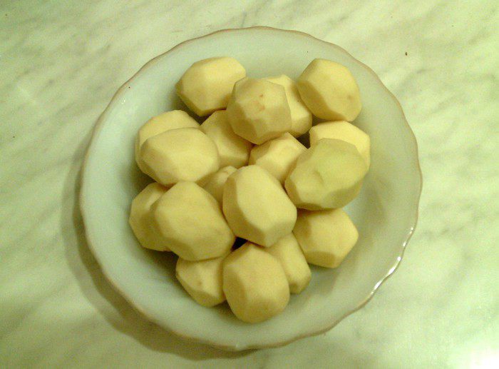 Картофельные драники с баклажанами