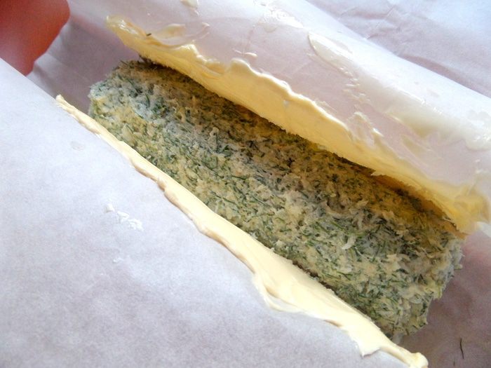 Сливочное масло с начинкой из краба и зелени (для Елены Ковач)