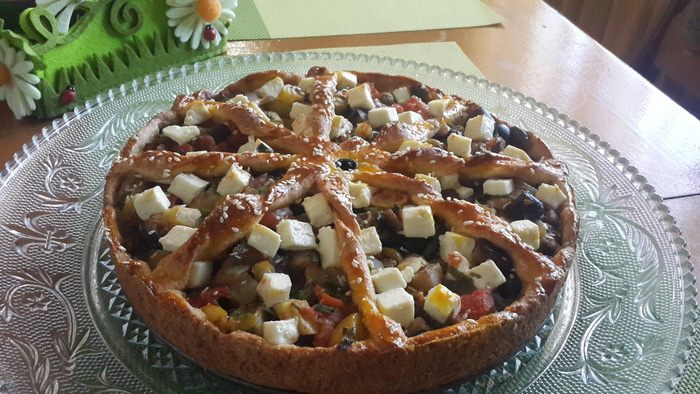 Средиземноморский овощной пирог