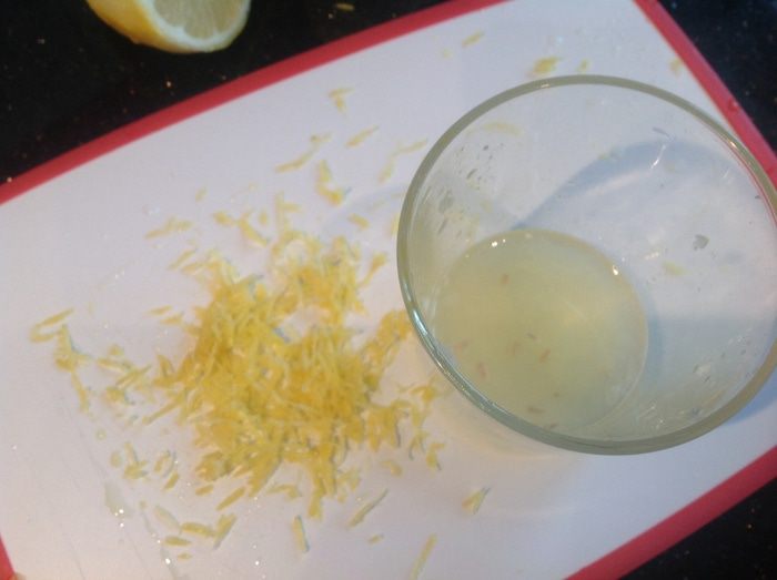 Салат с креветками и нектаринами