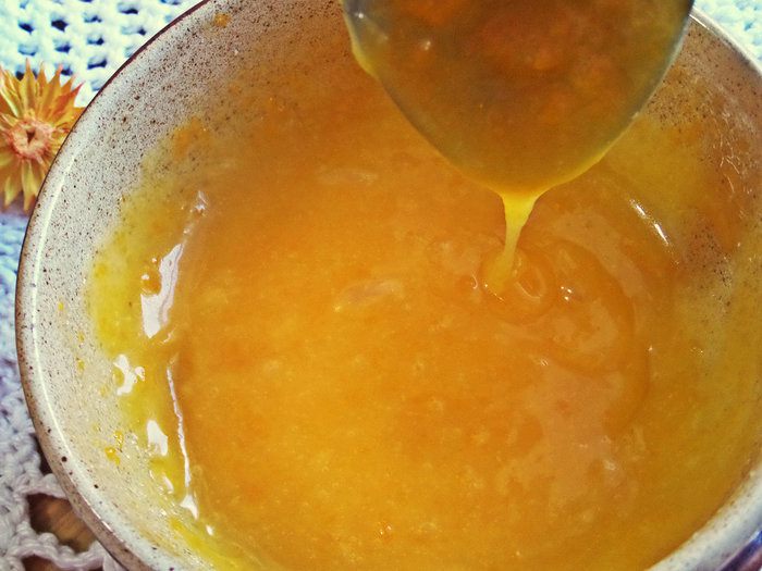 Шоколадные блины с лимонным курдом
