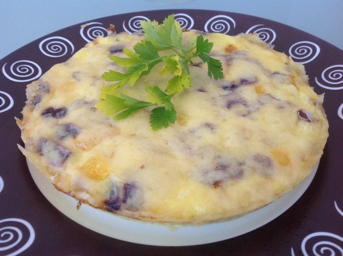 Фриттата с курицей