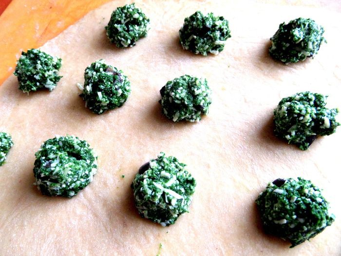 Шпинатно-сырные равиоли