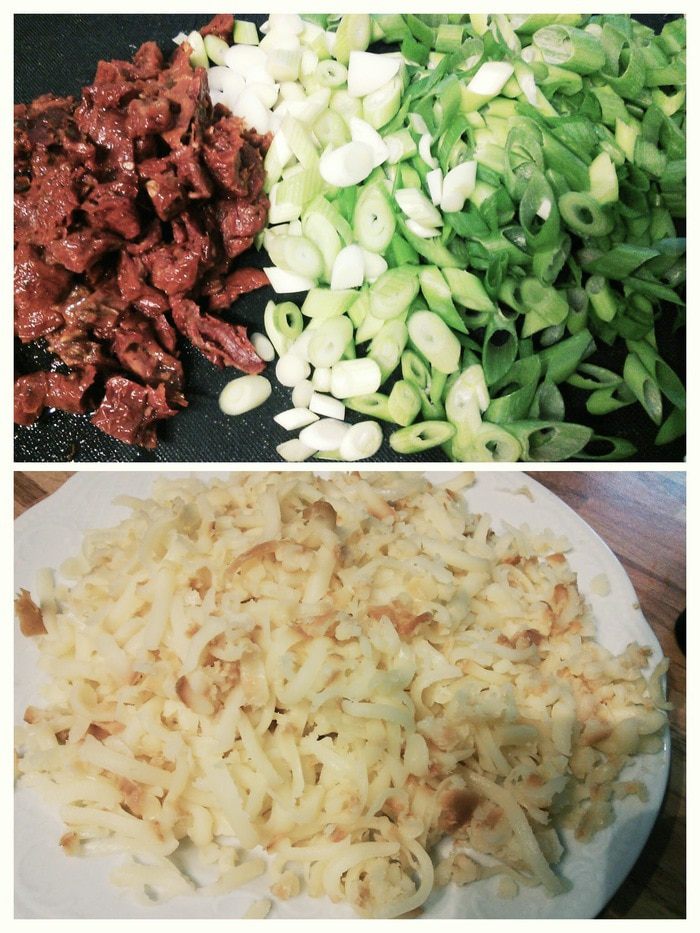 Макаронный пирог с базиликовым соусом